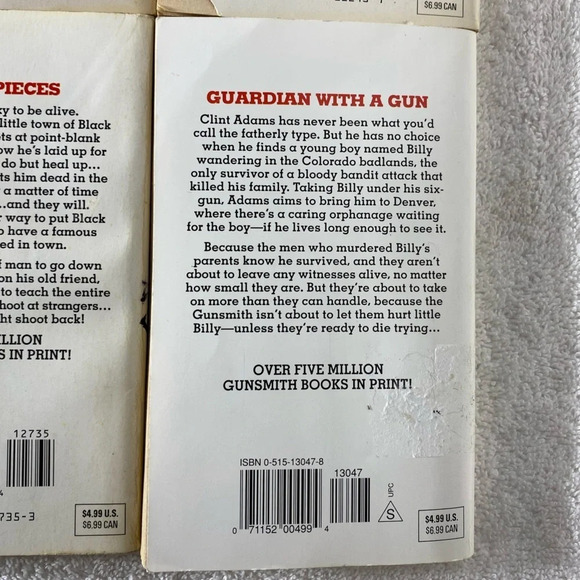 Vintage  The Gunsmith All Action Western Romance Novel x4 - Picture 11 of 14